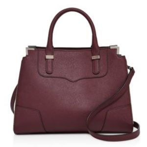 Rececca Minkoff burgundy Amorous Satchel purse crossbody